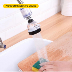 CABEZAL DE GRIFO GIRATORIO CON FILTRO PURIFICADOR Y AHORRADOR DE AGUA
