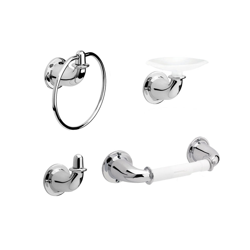 ACCESORIOS PARA BANO CORONA VALENCIA X 4 PZ