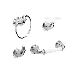 ACCESORIOS PARA BANO CORONA VALENCIA X 4 PZ