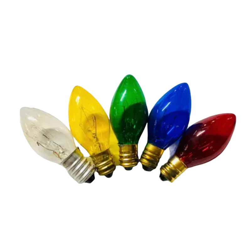 BOMBILLO CANDELABRO COLORES