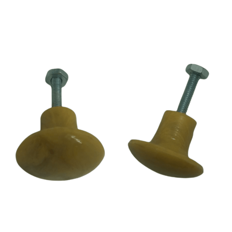 BOTON HONGO METALICO LISO NEGRO CO 7257