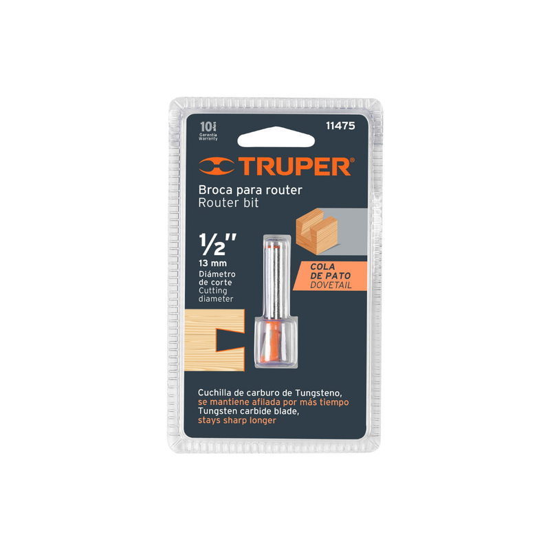 BROCA ROUTER TRUPER COLA DE PATO 1/2 11475