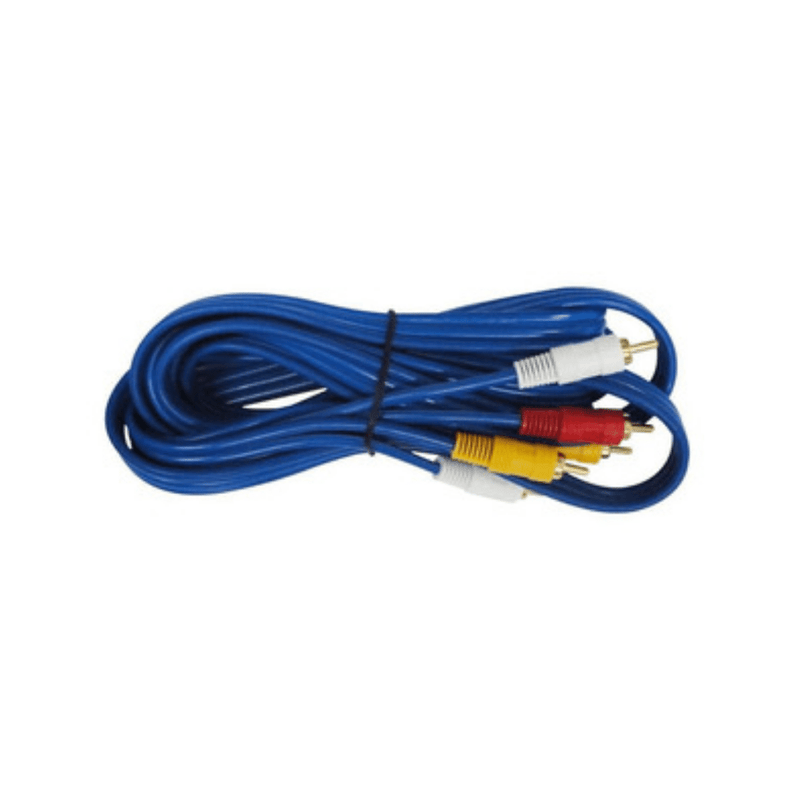 CABLE DVD AUDIO 2X2 AZUL FINO X 3.5 MTS
