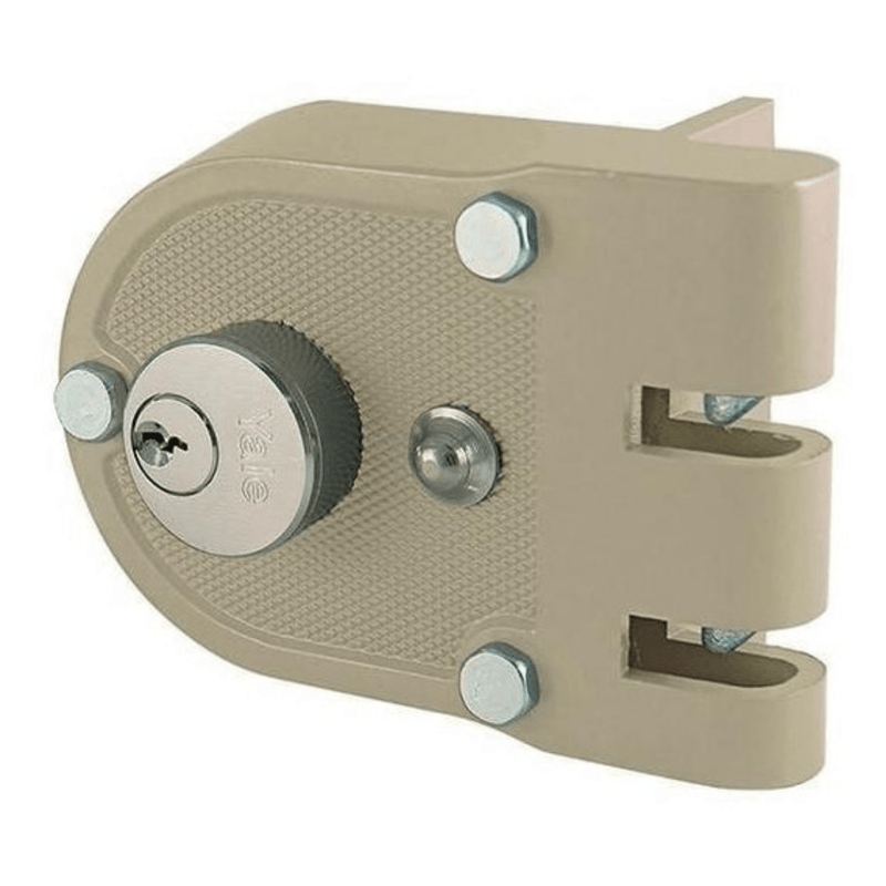 CERRADURA DE SOBREPONER YALE 396 1/4 SIN ROSETA SOLDAR DERECHA