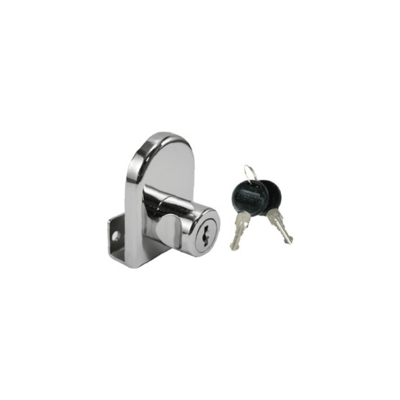 CHAPA VIDRIO 1 PUERTA 3808 / 401 5MM CROMO SENCI HVI401-01