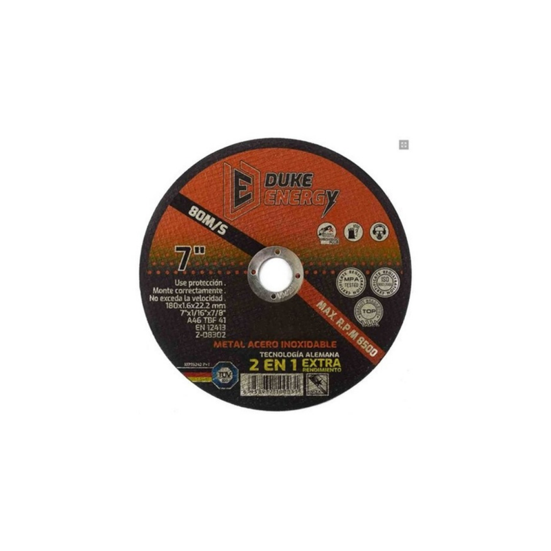 DISCO CORTE METAL 7 DUKE ENERGY 2 EN 1