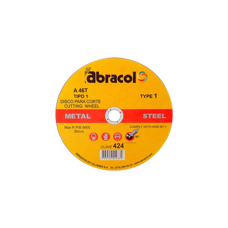 DISCO CORTE METAL 9 PULG ABRACOL