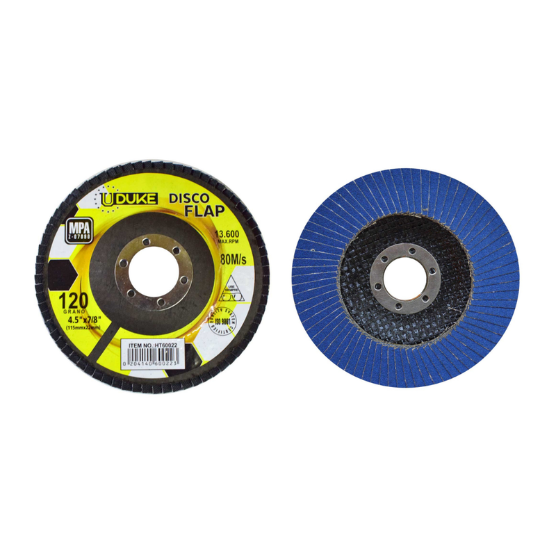 DISCO FLAP 4 1/2 PULG UDUKE GRANO 120 HT60022