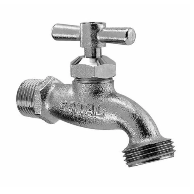 GRIFO GRIVAL CROMO SATIN 1/2 797273331 LLAVE JARDIN