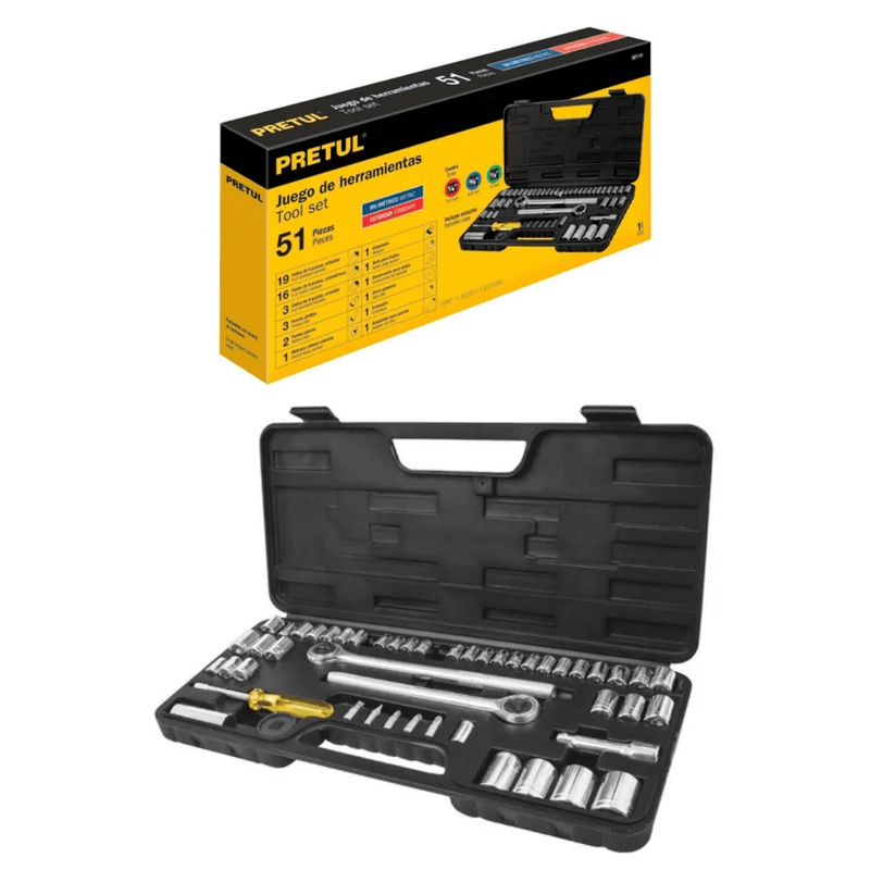 JUEGO COPAS PRETUL 51PCS 24219