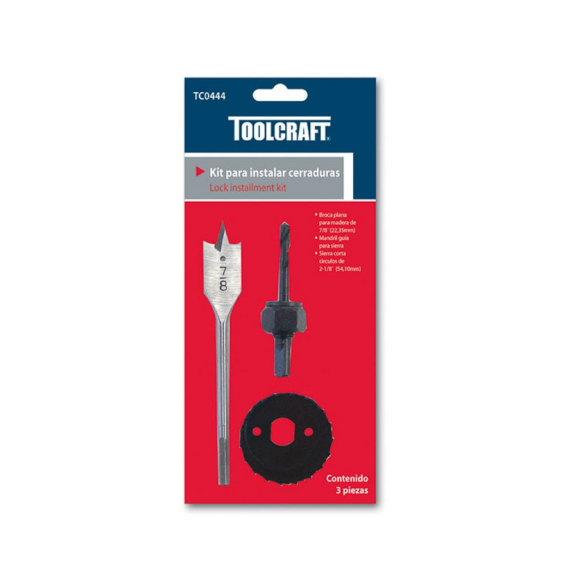 JUEGO COPA SIERRA CORTA CIRCULOS PARA CERRADURAS 3 PIEZAS TC0444