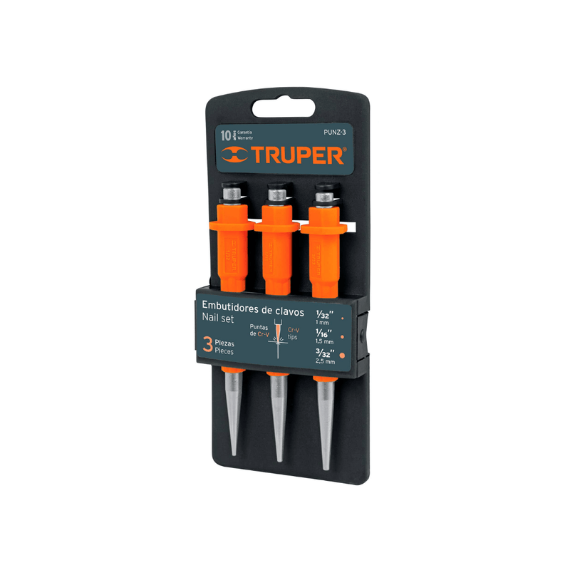JUEGO EMBUTIDORES CLAVOS TRUPER 18064