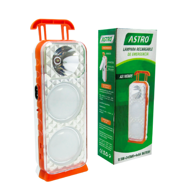 LAMPARA LINTERNA RECARGABLE ASTRO AS18E805