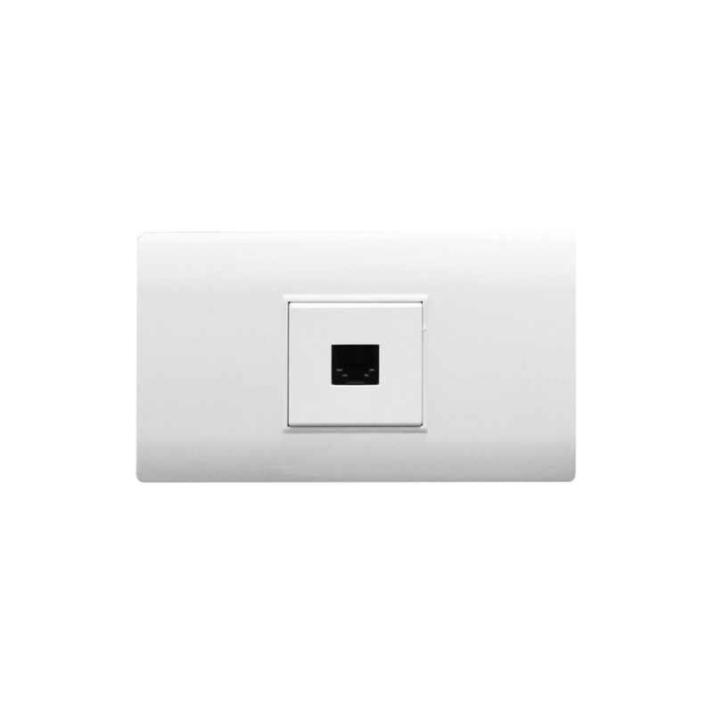 LINEA BK PLUS BLANCA INCRUSTAR TOMA TELEFONO HT20683