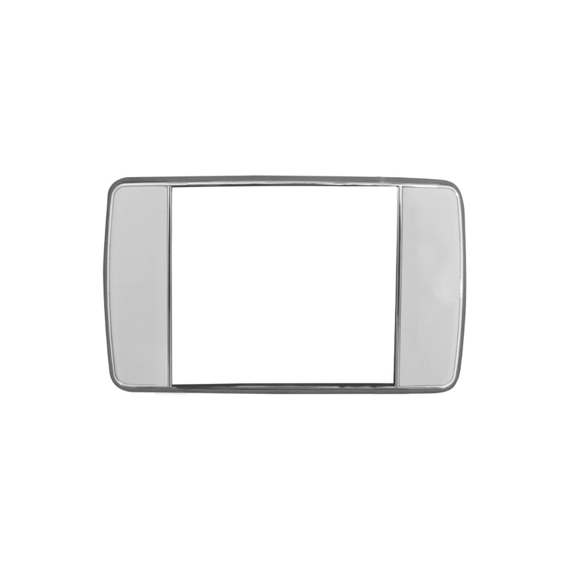 LINEA FUTURA BLANCA INCRUSTAR TAPA DOBLE BLANCA BORDE CROMADO DUKE ENERGY