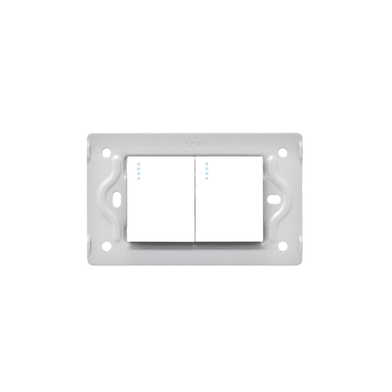 LINEA LUXOR BLANCA SWICHE DOBLE INTERCAMBIABLE SIN TAPA DUKE ENERGY V9-007