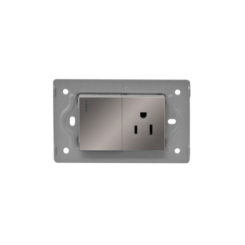 LINEA LUXOR GRIS TOMA SWICHE INTERCAMBIABLE SIN TAPA DUKE ENERGY V3-018