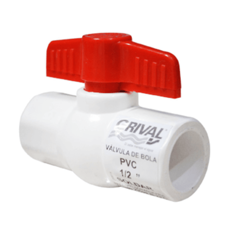 LLAVE PASO 1/2 PLASTICA PVC LISA GRIVAL VALVULA BOLA 797503331
