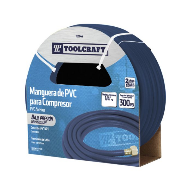 MANGUERA COMPRESOR AIRE 1/4 X 10M TOOLCRAFT TC3045