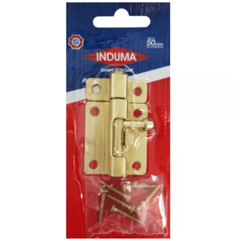 PASADOR CUADRADO LATONADO 2 1/2 INDUMA X UNI T1108-006