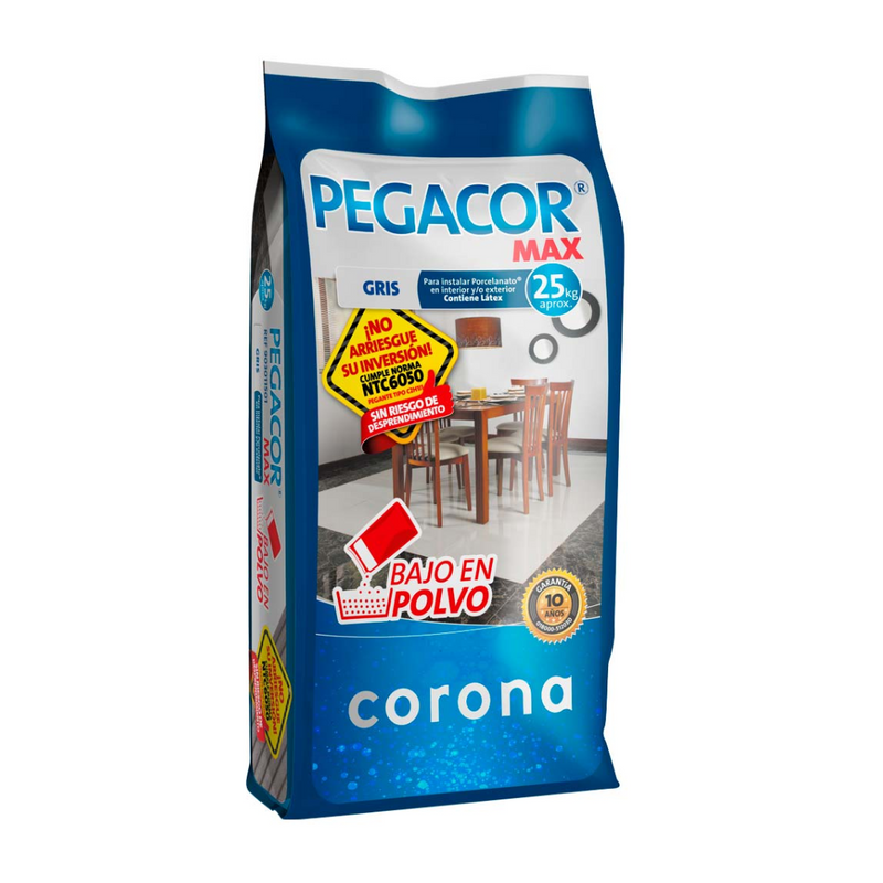 PEGACOR MAX GRIS X 25KG
