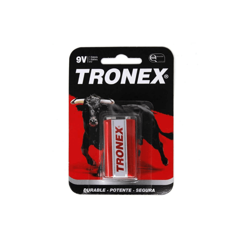 PILA CUADRADA TRONEX 9V CARBON BULL