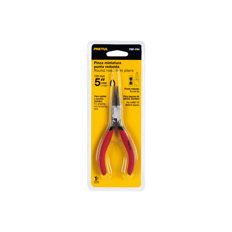 PINZA REDONDA MINI 5 PRETUL 22666