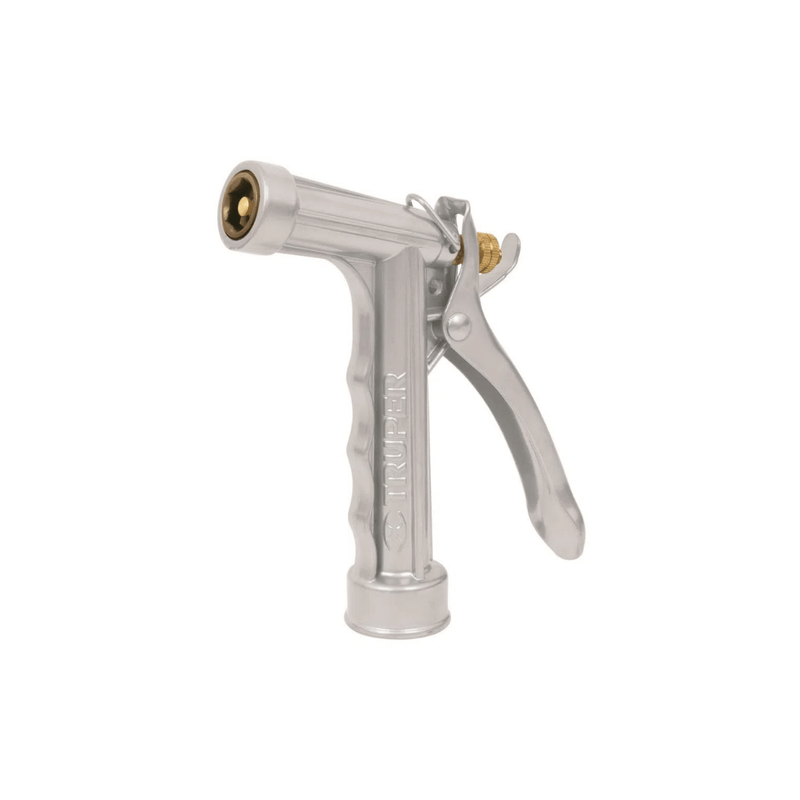 PISTOLA MANGUERA METALICA TRUPER BOQUILLA CON RESORTE 17483