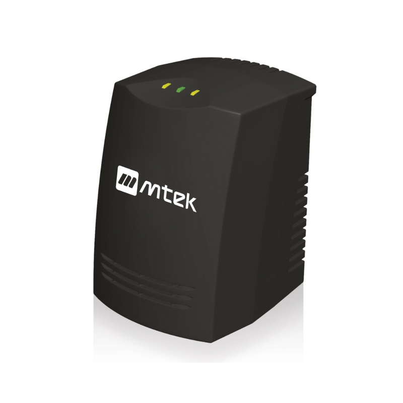 REGULADOR AUTOMATICO MTEK AVR 600VA NEGRO