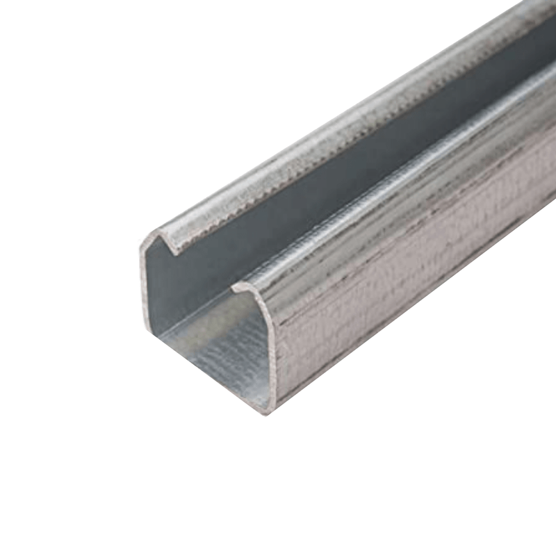 RIEL CLOSET TIPO U X 2 MTR CAL 20 DELGADO P21