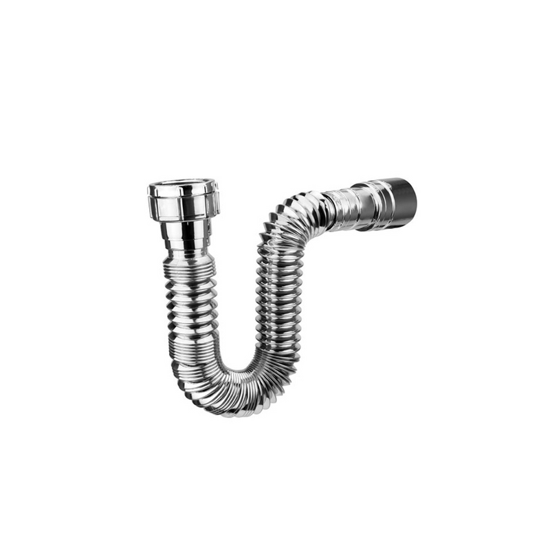 SIFON FLEXIBLE CROMADO UNITEC / PINPINOV CANASTILLA LAVAPLATOS