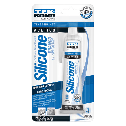 SILICONA BLANCA BLISTER 50GR TEKBOND