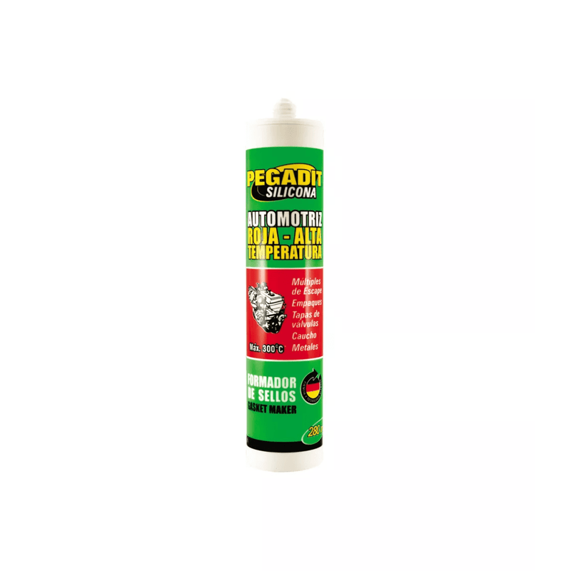 SILICONA TUBO AFIX AUTOMOTIVA ROJA 280ML 2821