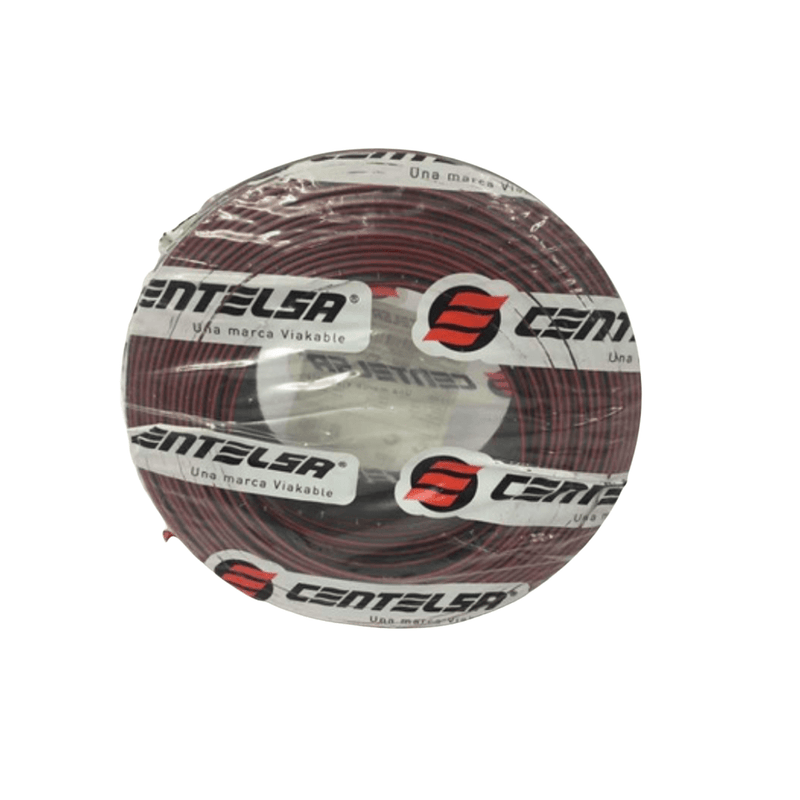 CABLE DUPLEX CENTELSA POLARIZADO ROJO NEGRO 2X18 X MTR