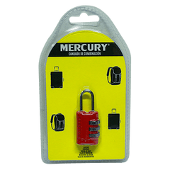 CANDADO DE CLAVE MALETERO ROJO MERCURY