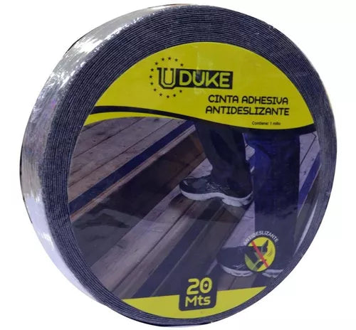 CINTA ANTIDESLIZANTE 2 X 20 MTRS NEGRA UDUKE HT90184