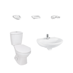 COMBO SANITARIO BLANCO LAGUNA SIN PEDESTAL
