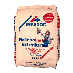 ESTUCO RELLENO INTERIOR IMPADOC X 25KG