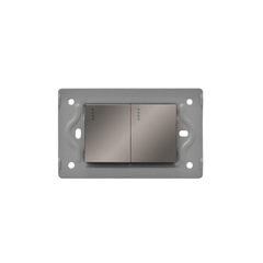 LINEA LUXOR GRIS SWICHE DOBLE INTERCAMBIABLE SIN TAPA DUKE ENERGY