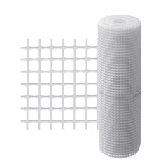 MALLA PLASTICA CUADRADA MULTIUSOS 15X15 BLANCA (ROLLO 30MTS)