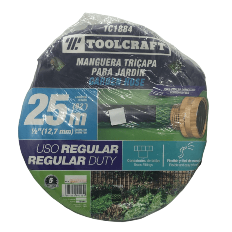 MANGUERA JARDIN REFORZADA X 20MTRS TOOLCRAFT TC1883