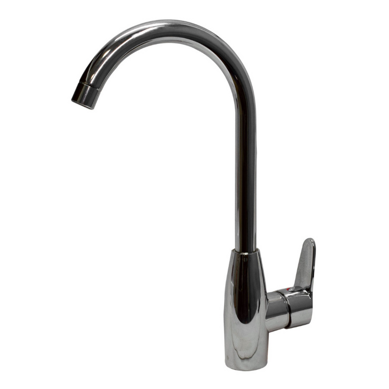 LLAVE LAVAPLATOS MONOCONTROL ACERO INOX REDONDA SATIN UDUKE HT2049