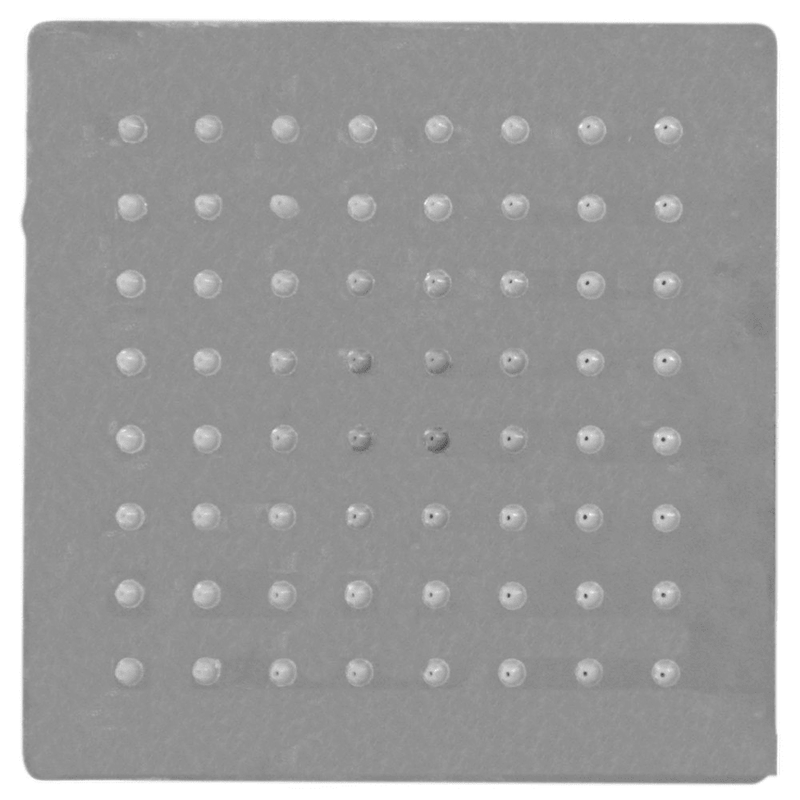 REGADERA DUCHA CUADRADA 6 ACERO INOX HT80139
