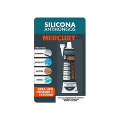 SILICONA ANTIHONGOS BLISTER 50 GR TRANSPARENTE MERCURY FVR20