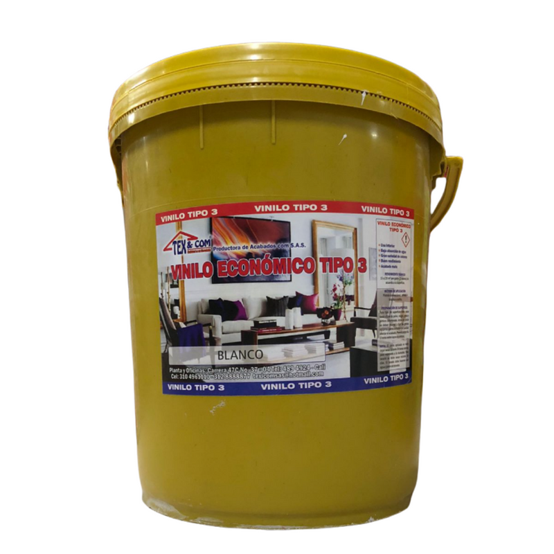 VINILO TIPO 3 BLANCO X CUNETE